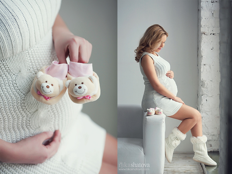 фотосессия беременной в студии
