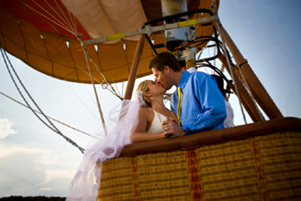 свадьба на воздушном шаре