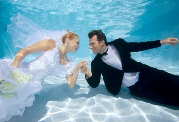 свадьба под водой