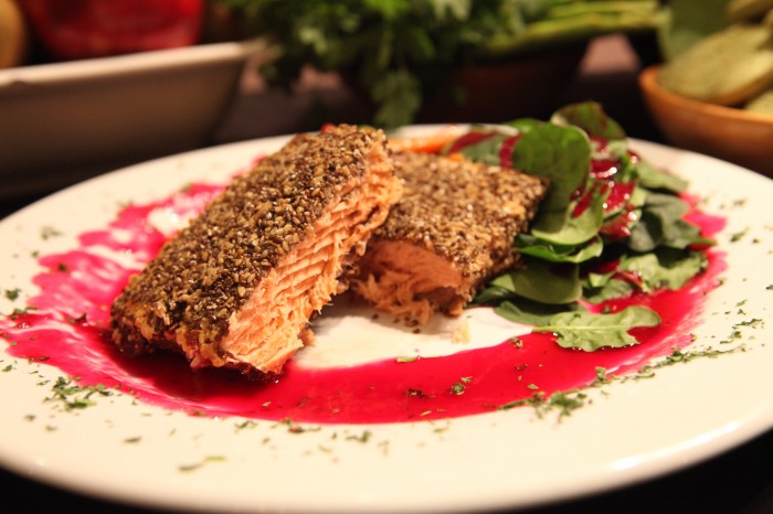 рецепт приготовления лосося с семенами чиа