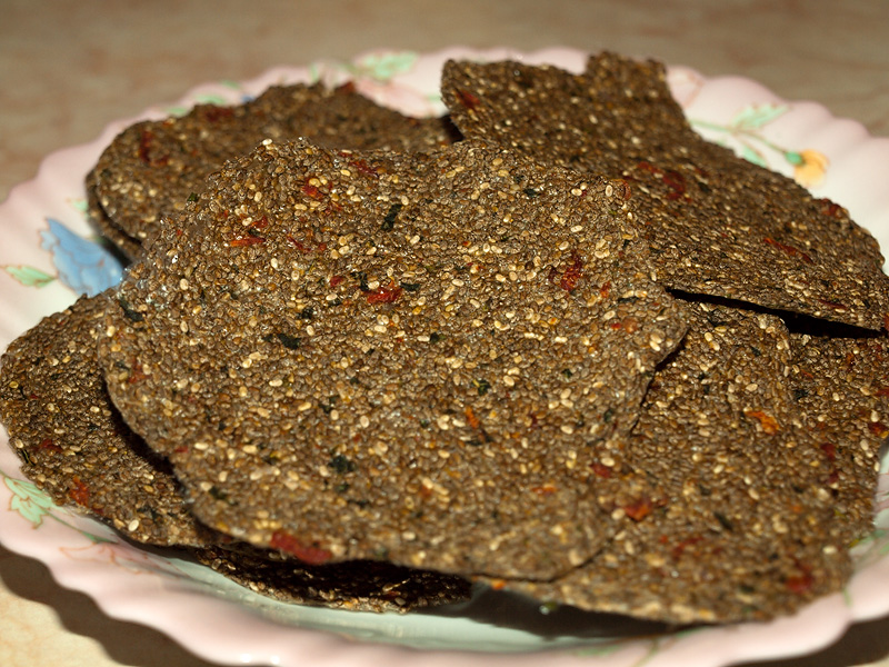 рецепт крекеров с семенами чиа