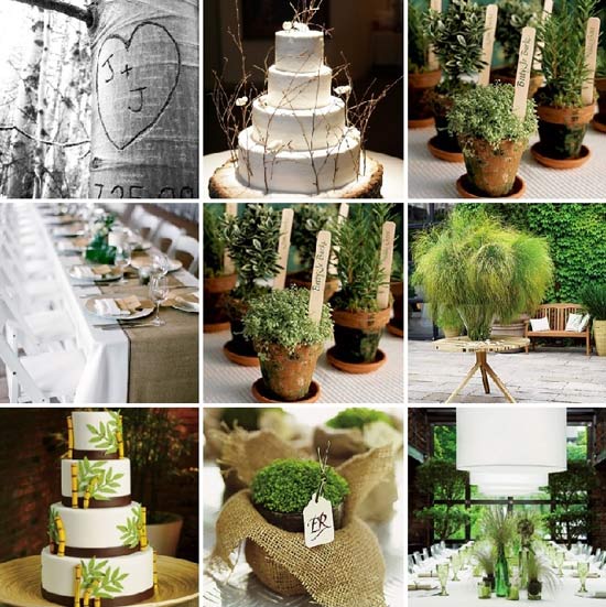 оформление свадьбы в эко стиле